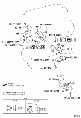 HILUX TGN126L-DTTHK GGN125,GUN1##,LAN125,TGN1##