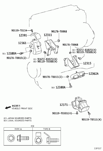 HILUX TGN121L-DTMLK GGN125,GUN1##,LAN125,TGN1##