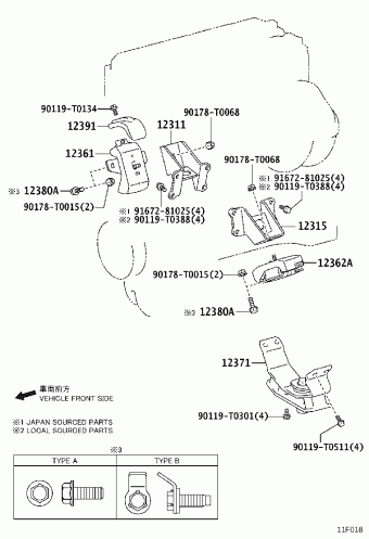 HILUX TGN126L-DTMHKV GGN125,GUN1##,LAN125,TGN1##