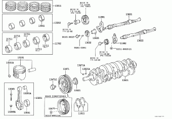 TACOMA RZN196L-CRPDKAB RZN140,150,19#,VZN150,195