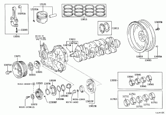 HILUX KDN170L-CRMDYW KDN1##,LN1##,RZN168,173