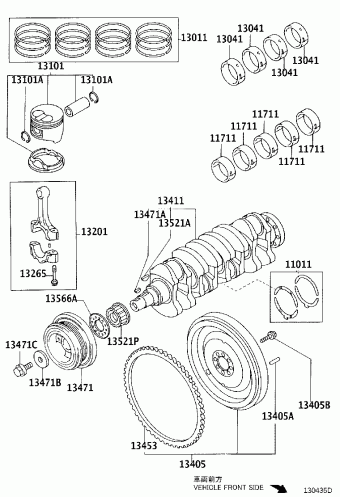 COROLLA HB CDE120L-AHMDYW CDE120,NDE120,ZZE12#