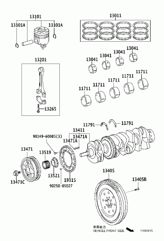 COROLLA VERSO AUR10R-GRFEYW AUR10,CUR10,ZNR1#