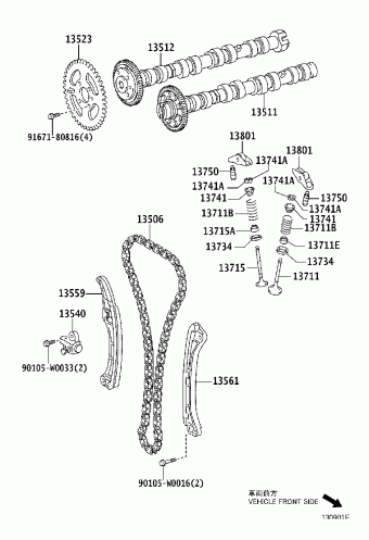 COROLLA VERSO AUR10R-GRFEYW AUR10,CUR10,ZNR1#