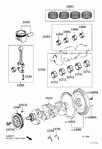 YARIS NCP92L-BEPRKV NCP9#