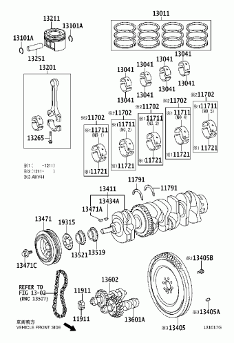 CAMRY ACV40L-JEAGKC ACV4#,AHV41