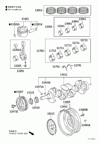 YARIS/HYBRID NLP130L-CHFSXW KSP130,NHP130,NLP130,NSP130