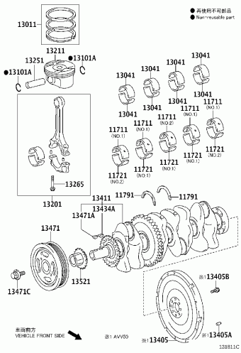 CAMRY/HYBRID ASV50L-JETGKC ACV51,ASV5#,AVV50