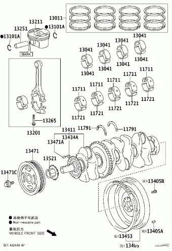 RAV4 ASA44L-ANTGKV ALA49,ASA4#,AVA4#,ZSA4#