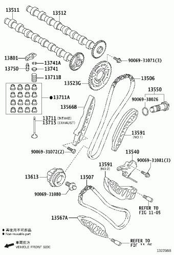 AVENSIS WWT271L-AWFEYW ADT27#,WWT27#,ZRT27#