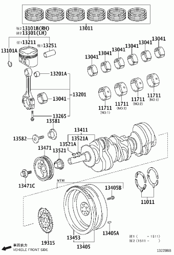 TACOMA GRN325L-PRTSHA GRN2##,3##,TRN2##