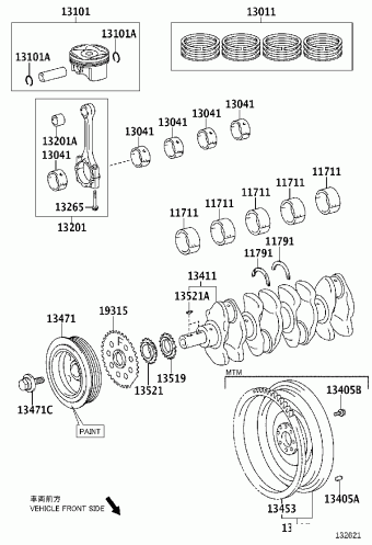 COROLLA SED/WG ZRE141L-AEFDKV CE140,NZE141,ZRE14#,ZZE14#
