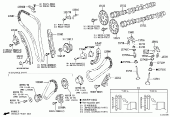 HILUX GUN122R-DTFLXT GGN125,GUN1##,LAN125,TGN1##