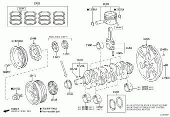 HILUX GUN126R-DNTHXN GGN125,GUN1##,LAN125,TGN1##
