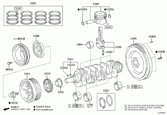 HILUX GUN122R-DTFLXT GGN125,GUN1##,LAN125,TGN1##