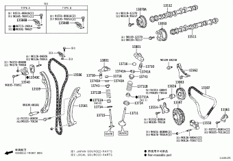 FORTUNER TGN166L-SDTSKU GGN155,GUN1##,LAN155,TGN1##