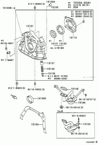 COROLLA SED/WG AE111L-GEMDKB AE11#,CE110,EE11#,ZZE11#