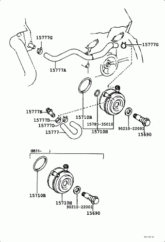 TACOMA VZN170L-CRMDKAB RZN161,171,VZN160,170