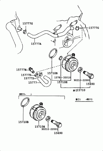 TACOMA VZN195L-PRPDKAB RZN140,150,19#,VZN150,195