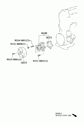 COROLLA HB NDE120L-AHMNYW CDE120,NDE120,ZZE12#