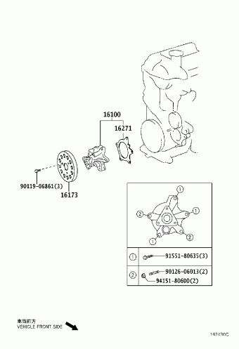 YARIS NCP90L-AGMRK NCP9#