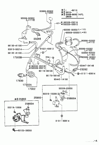 COROLLA SED AE101L-DEMDKA AE10#
