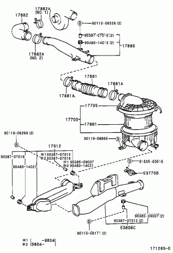 HILUX LN165R-TRMDXW KDN1##,LN1##,RZN168,173
