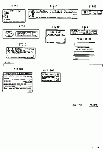 CAMRY ( SED) SXV11R-AEMDKN SXV1#,VCV10,MCV10