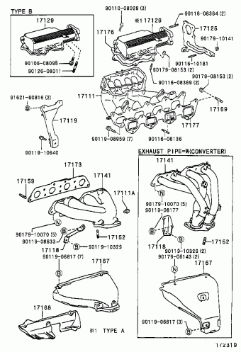 COROLLA SED/WG AE112L-GEPNKG AE11#,CE110,EE11#,ZZE11#