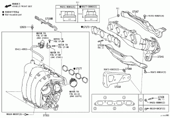 COROLLA/ALTIS ZRE171R-GEXGPZ NDE170,NZE170,ZRE17#,ZZE172
