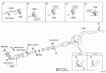HILUX GUN125L-BNFSXW3 GUN12#,135