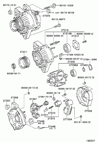 COROLLA SED AE101L-DEMDKA AE10#