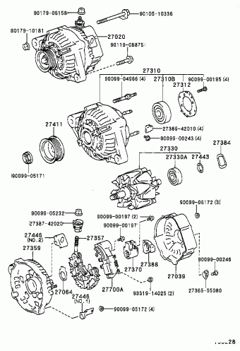 COROLLA SED AE101L-DEMDKA AE10#