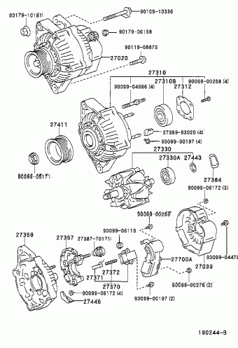 COROLLA HB/LB AE101R-AHMDK AE10#,EE100
