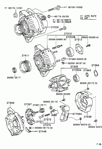 COROLLA SED/CP/WG AE101L-AEMDKB AE10#,CE100,EE10#