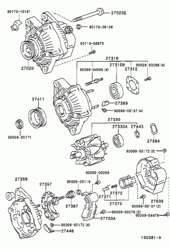 COROLLA HB/LB AE111L-ALMNKW 06.1997
