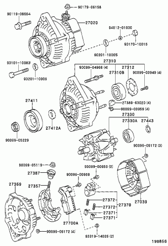 HILUX/4RUNNER (4WD) RN106R-PRMSSQ 08.1996