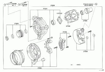 COROLLA HB ZZE121L-DHPNKW CDE120,NDE120,ZZE12#