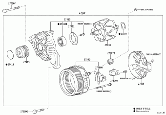 CAMRY/HYBRID ASV50L-JETGKC ACV51,ASV5#,AVV50