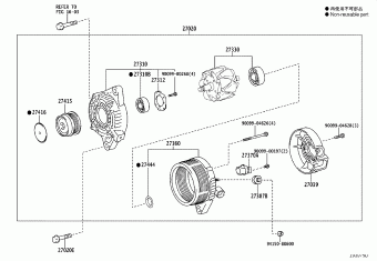 COROLLA/AURIS ZRE182R-AHXDKQ NRE180,ZRE18#,ZWE186