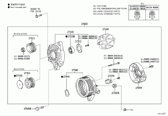 COROLLA/ALTIS ZRE173L-GEPDKV NDE170,NZE170,ZRE17#,ZZE172