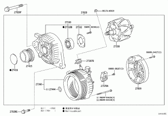 YARIS/HYBRID NSP130L-CHXGKW KSP130,NHP130,NLP130,NSP13#