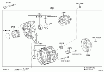 CAMRY/HYBRID ASV51L-JETEHC ACV51,ASV5#,AVV50