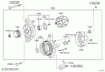 TACOMA GRN325L-PRTSHA GRN2##,3##,TRN2##