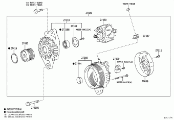 INNOVA TGN140R-MDTHKD GUN14#,TGN14#