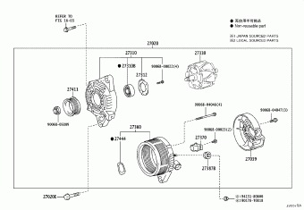 COROLLA/ALTIS ZRE210R-GEXGPZ MZEA1#,ZRE21#,ZWE211
