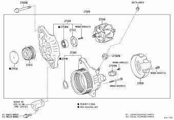 YARIS KSP211L-CHMNKW KSP211,MXPA11,MXPH1#