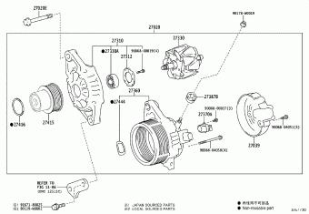 YARIS KSP211L-CHMNKW KSP211,MXPA11,MXPH1#