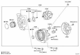 HARRIER/HYBRID MXUA80R-ANXSB AXUH80,MXUA80