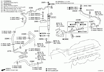 HILUX GUN122R-DTFLXT GGN125,GUN1##,LAN125,TGN1##